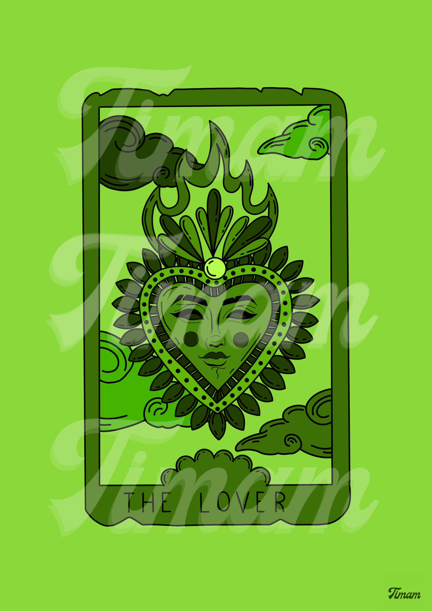 🩵Carte postale Carte Tarot🩵