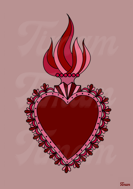 ❤️‍🔥Carte postale Cœur ex Voto❤️‍🔥